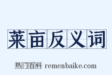 莱亩反义词是什么意思的图片